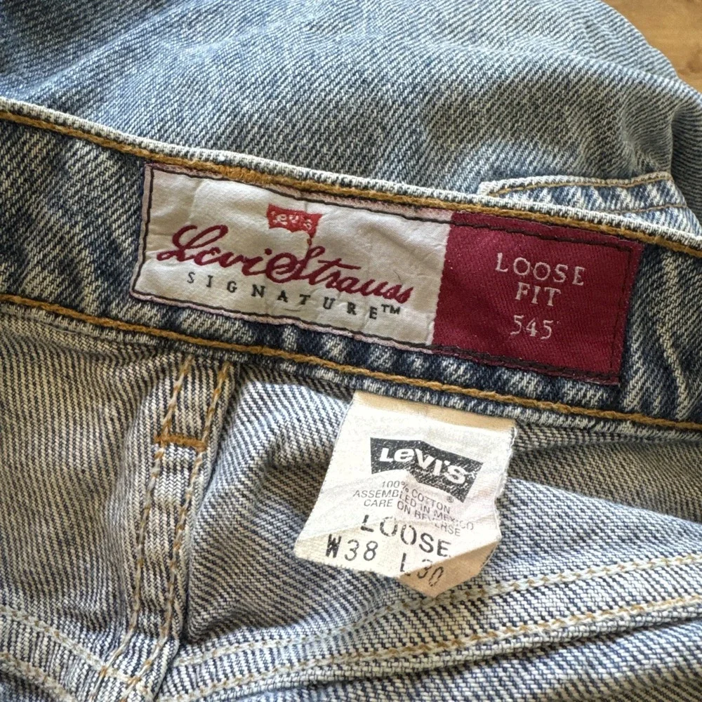 Vintage Levis 545 Jeans Mens 36 x 30 Denim Brown Tag Loose Fit Grunge 90s Skater